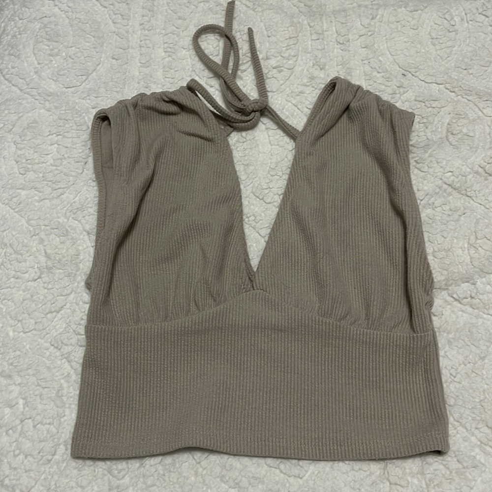 Tan crop top